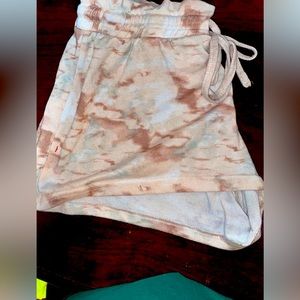 Tie dye pj shorts